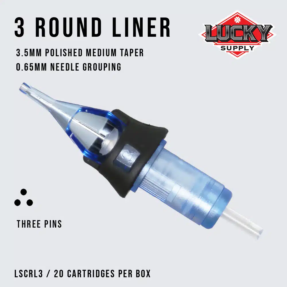 Lucky Supply V2 Needle Cartridges - ROUND LINERS (12 Gauge) - Image 3