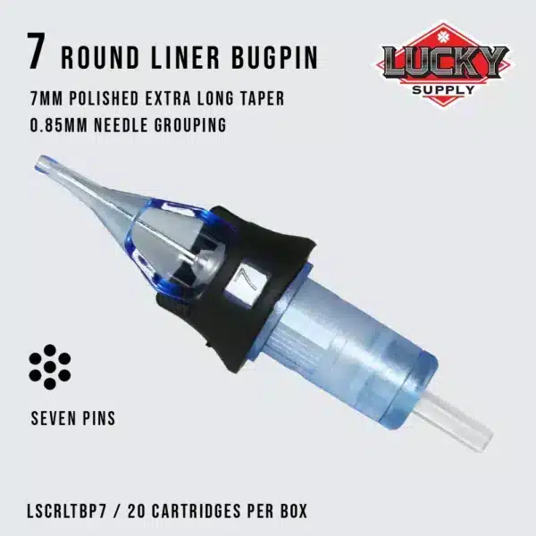 Lucky Supply V2 Needle Cartridges - BUGPIN ROUND LINERS (08 Gauge) - Image 5