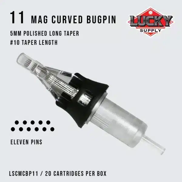 Lucky Supply V2 Needle Cartridges - BUGPIN CURVED MAGNUM (10 Gauge) - Image 5