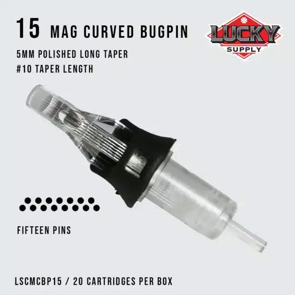 Lucky Supply V2 Needle Cartridges - BUGPIN CURVED MAGNUM (10 Gauge) - Image 6