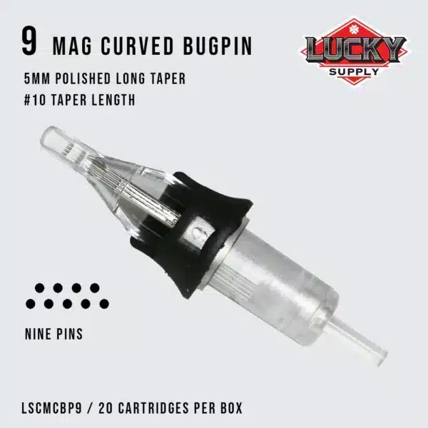 Lucky Supply V2 Needle Cartridges - BUGPIN CURVED MAGNUM (10 Gauge) - Image 4