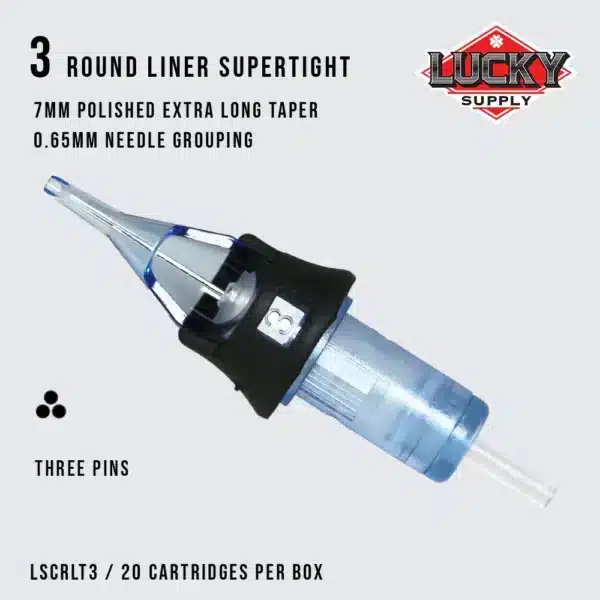 Lucky Supply V2 Needle Cartridges - SUPERTIGHT ROUND LINERS (12 Gauge) - Image 3