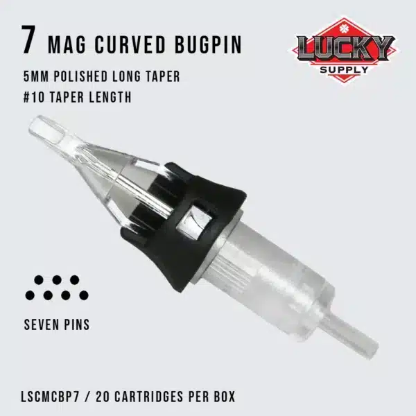Lucky Supply V2 Needle Cartridges - BUGPIN CURVED MAGNUM (10 Gauge) - Image 3
