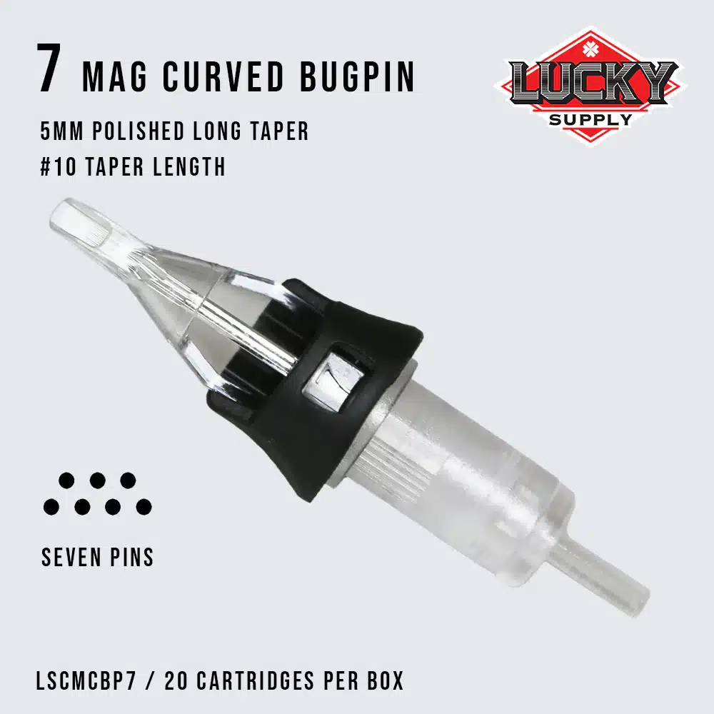 Lucky Supply V2 Needle Cartridges - BUGPIN CURVED MAGNUM (10 Gauge) - Image 3
